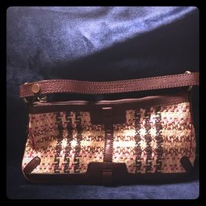 Small Burberry boucle and leather handbag